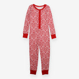 One Piece White Red Floral