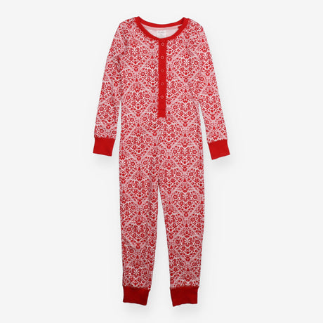 One Piece White Red Floral