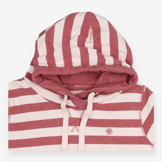 Hoodie Striped Pullover Pink