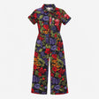 Dark Navy Rose Floral 100% Organic Cotton Short Sl