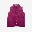 Magenta quilted gilet