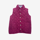Magenta quilted gilet