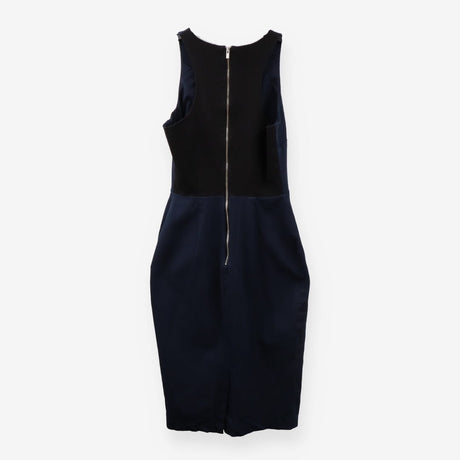 Dark Navy Denim Black Back Racerback Dress