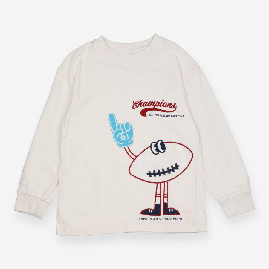 Tee Long Sleeve Cream ''Champions but you already 