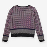 Sweater pink and purple knit
