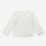 Jacket reversible white with blue dots floral rabb