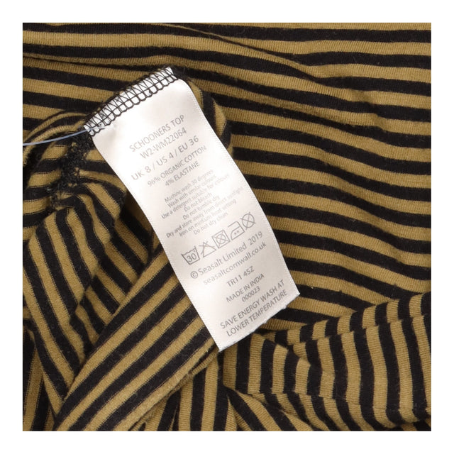 Maternity Schooners Organic Cotton Striped High Ne