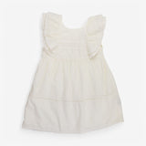 Dress cream cap sleeves lacey