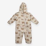 Puddlesuit beige bears trees