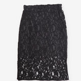 Black Lace Polka Dot Midi Ski