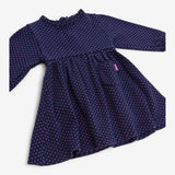 Dress Jersey Blue with Pink Spots