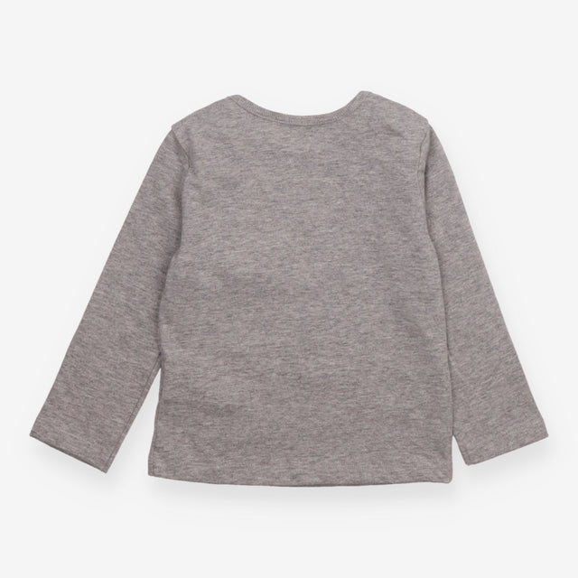 T-shirt long sleeve grey bear