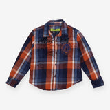 Tartan Shirt with Lion Applique - Desigual 