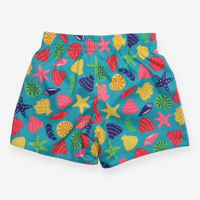 Swimming Short Turquoise Multi Coloured Shells
