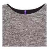 Grey Marl Layered Long Sleeve Maternity Nursing To