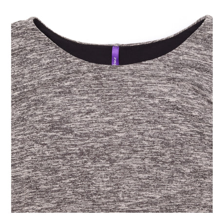 Grey Marl Layered Long Sleeve Maternity Nursing To