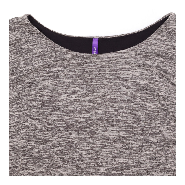 Grey Marl Layered Long Sleeve Maternity Nursing To