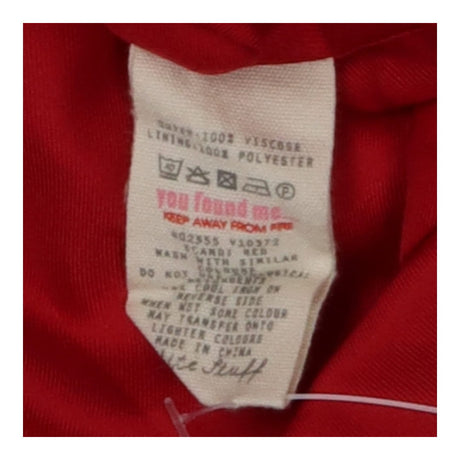 Red horses cross stitch dress