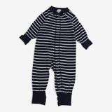 Navy striped sleepsuit 