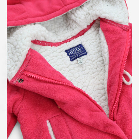 Duffle coat pink fleece lined