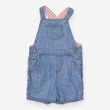 Dungarees Shortie Chambray with Red Stripe Lining