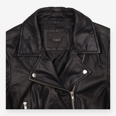 Black Leather Biker Jacket