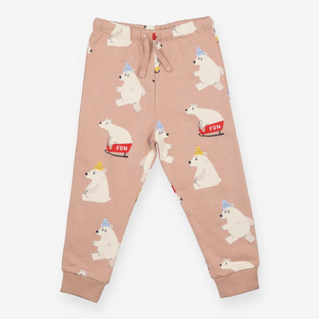 Pink polar bear joggers