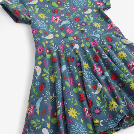 Dress Jersey Short Sleeve Garden Birds
