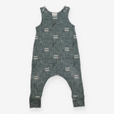 Jersey Romper Green with Polar Bears