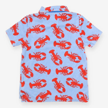 Towelling t-shirt blue with lobsters