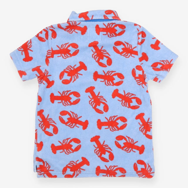 Towelling t-shirt blue with lobsters