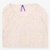 Top Long Sleeve Crossover Jersey Oat