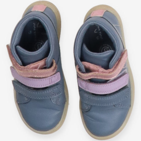 Blue Velcro Light Up Trainers with Stars