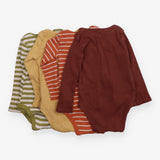 Bodysuits Long Sleeve Multicoloured/Stripes 4-Pack