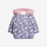 Floral Print Shower Resistant Coat
