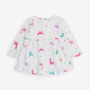 Dress LS White Party Animals