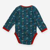 Bodysuit Long Sleeve Green Rocket