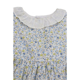 Dress Yellow & Blue Ditsy Collared 