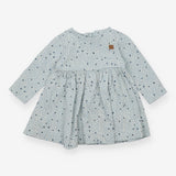 Dress blue with white spots