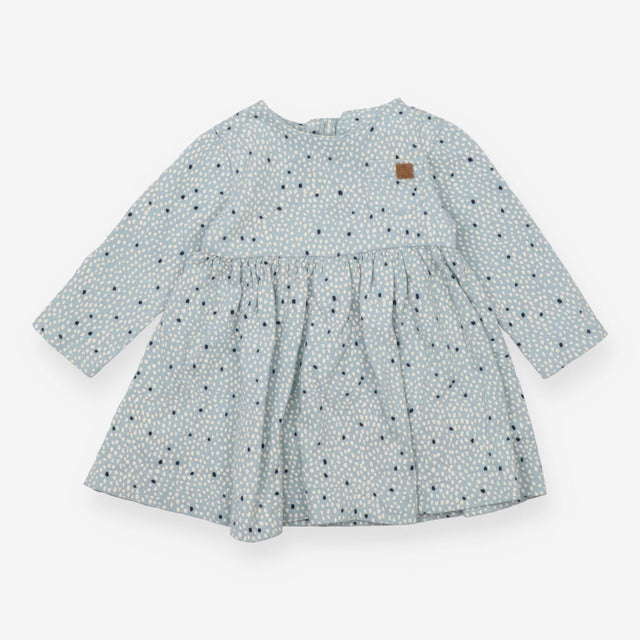 Dress blue with white spots