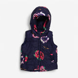 Gilet Alouette floral puffer with hood