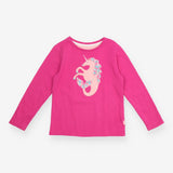 Hot Pink Mermaid Unicorn Long Sleeve