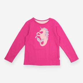 Hot Pink Mermaid Unicorn Long Sleeve