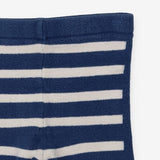 Leggings knit blue white stripe knit
