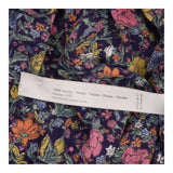  Dark Floral Smocked Quilted Wide 