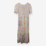 Multicolour Leopard Print Smock Midi Dress