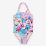 Swimsuit halter neck floral under the sea
