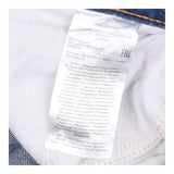 Jeans Wide Leg Mid Blue Denim Five Pocket