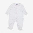 Sleepsuit White with Pink Hearts