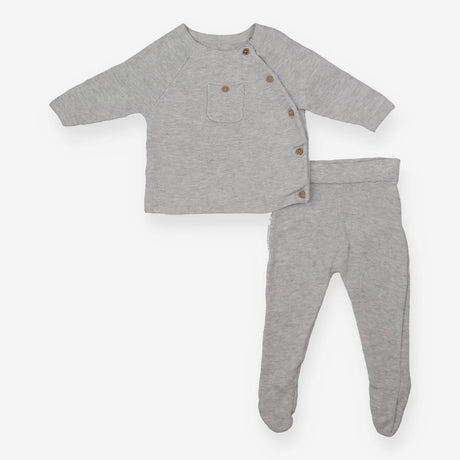 Grey Knit Jumper and Trouser Set